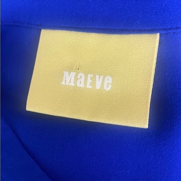 Anthropologie Maeve blue button down shirt size small - Picture 5 of 8